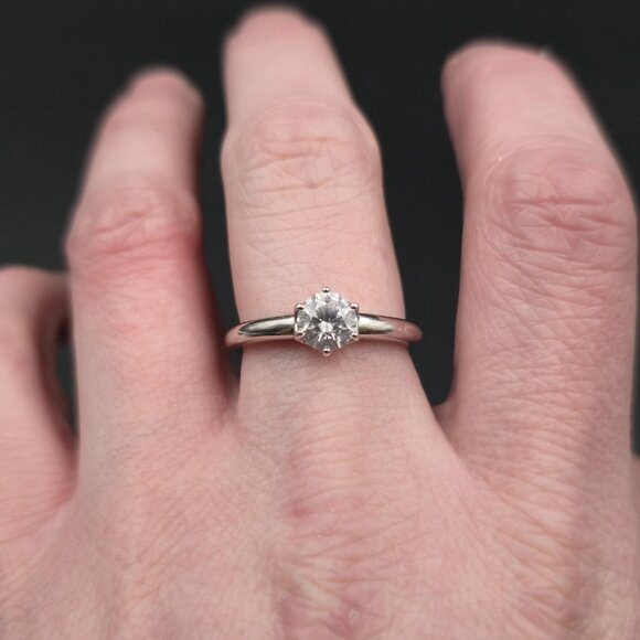 Size 9 Sterling Silver Quality Cubic Zirconia Gem Band Ring A7258 - Picture 4 of 9